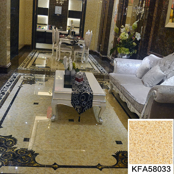 金艾陶2.0厚微晶石:丁香黃玉KFA58033效果圖