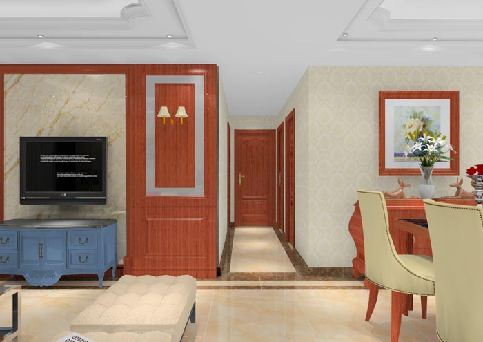 金艾陶家裝:順德碧桂園桂瀾山101㎡的新中式風格裝修鑒賞