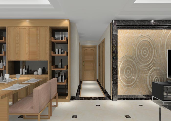 金艾陶家裝：順德碧桂園桂瀾山108㎡的新中式風格裝修鑒賞